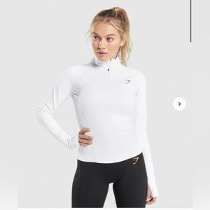 Gymshark Pulse 1/4 Zip - White